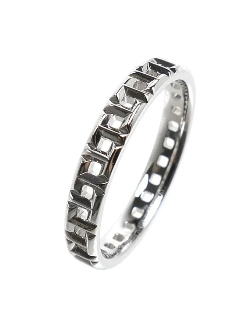 Tiffany & Co 18k White Gold T True Narrow Ring